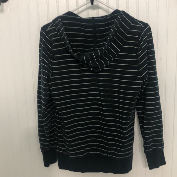 VntgNORTH FACE Hoodie CottonStretch PULLOVER V-neck Kangaroo Pocket EUC - Picture 3 of 8